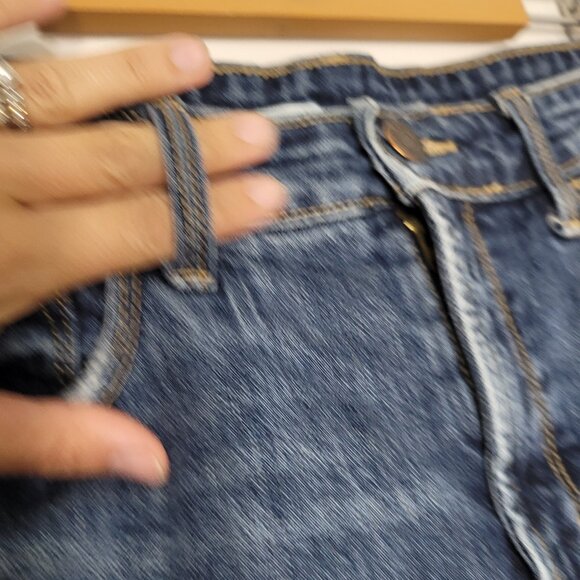 Old Navy Women's Blue Cotton Blend High Rise Secret-Slim Pockets Short Size 6 - Picture 7 of 12